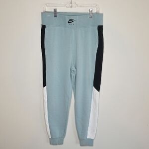 Nike Air Womens Blue, White And Black Joggers Sz MEDIUM